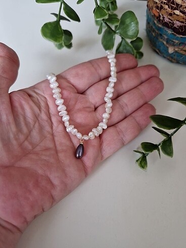 Beden ten rengi Renk Amorf gerçek inci kolye