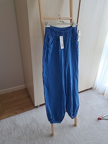 Keten şalvar pantolon