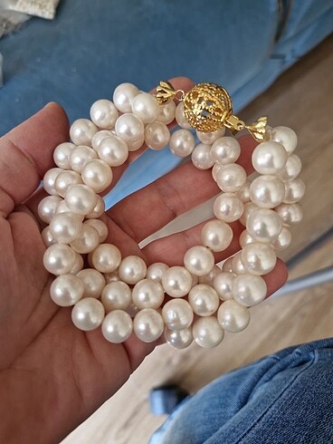 Beden ten rengi Renk 10,11mm ekstra kalite 2.sıra gerçek inci
