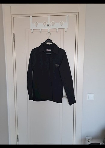 Prada Siyah Minimalist Uzun Kollu Ceket