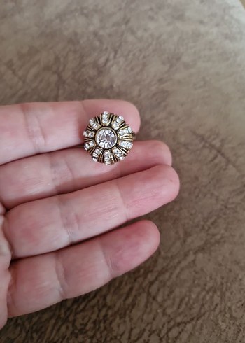 Beden Vintage İşlemeli Payetli Kadın Yüzük