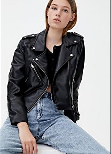 Pull and bear deri ceket