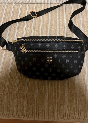 Kadın Siyah Deri Baskılı Bel Çantası - Görsel 2