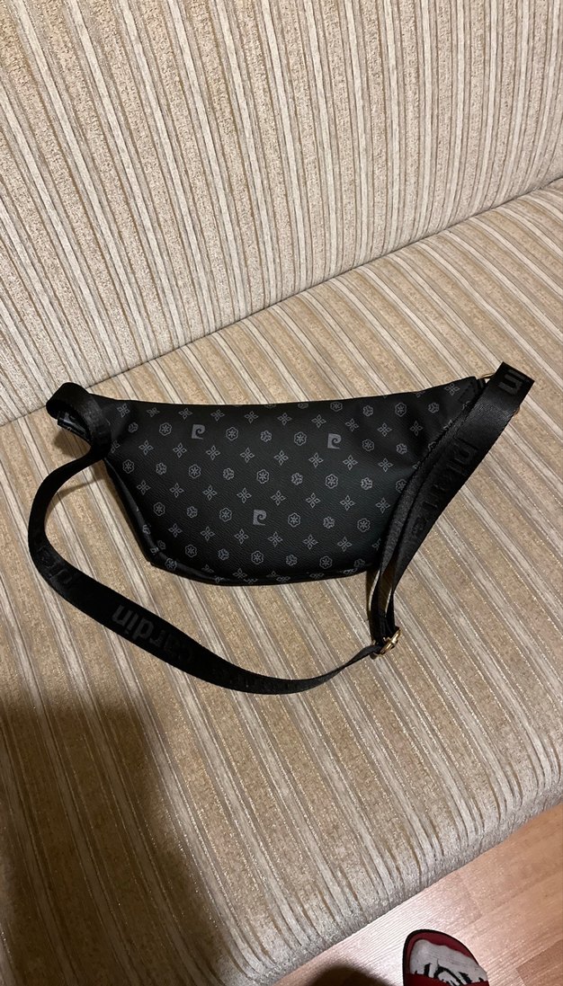 Kadın Siyah Deri Baskılı Bel Çantası - Görsel 3