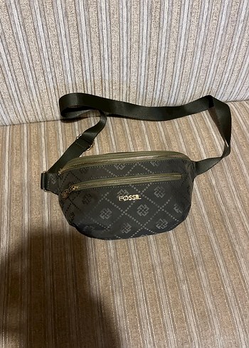 Fossil Kahverengi Yılan Desenli Bel Çantası - Görsel 2