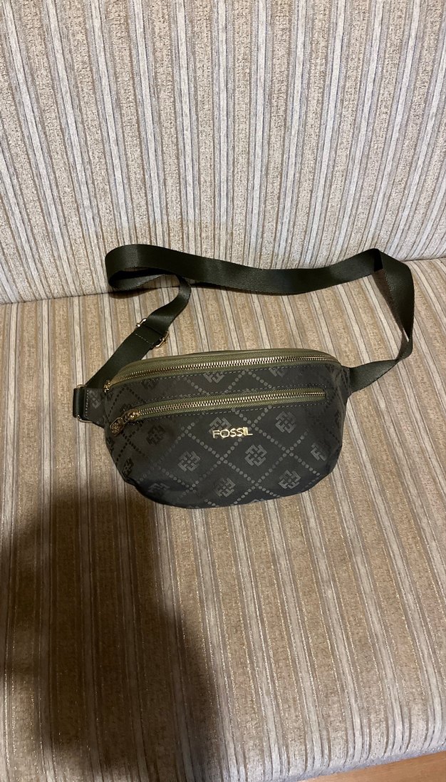 Fossil Kahverengi Yılan Desenli Bel Çantası - Görsel 2