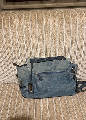 Nakışlı Kot Kumaş Bohem Kadın Çantası - Görsel 3