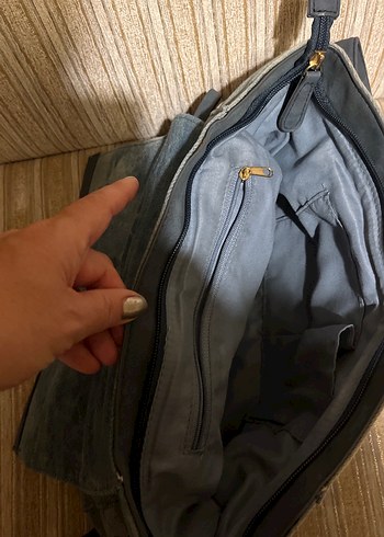 Nakışlı Kot Kumaş Bohem Kadın Çantası - Görsel 5