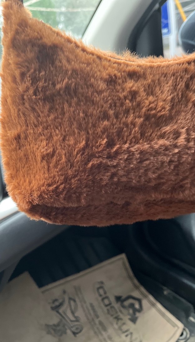 Kahverengi Süet Tüylü Kadın Omuz Çantası - Görsel 4