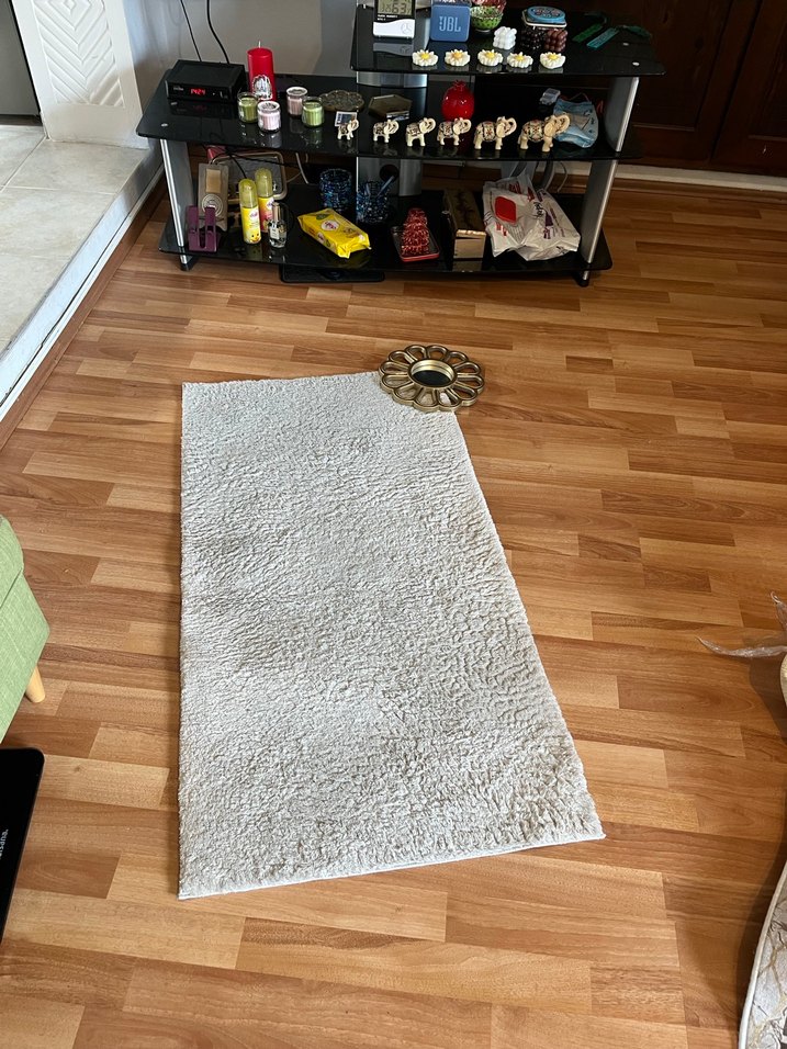 Bohem Gri Beyaz Halı - Görsel 3