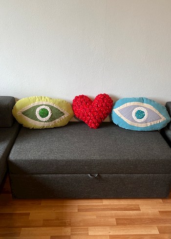 Nakışlı Renkli Dekoratif Yastıklar - Görsel 4