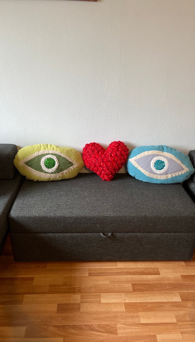 Nakışlı Renkli Dekoratif Yastıklar - Görsel 4