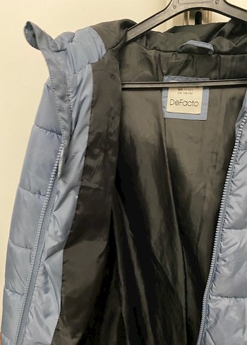 Gri Kapüşonlu Erkek Çocuk Mont - Görsel 4