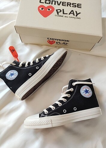 37 Beden Converse play comme des garcons SİYAH.. NEW COLECTİON