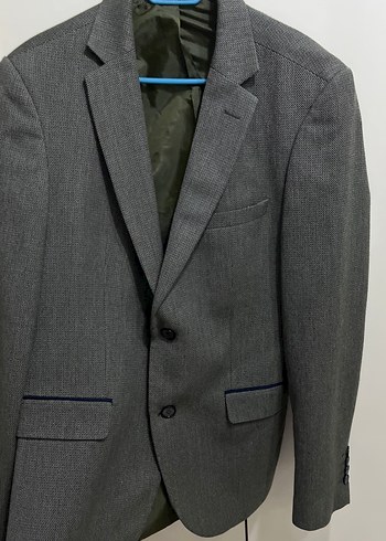 Düğmeli Gri Erkek Takım Ceketi - Görsel 3