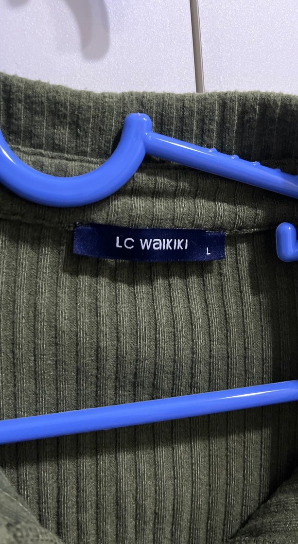 Düğmeli Koyu Yeşil Erkek Polo Tişört - Görsel 4