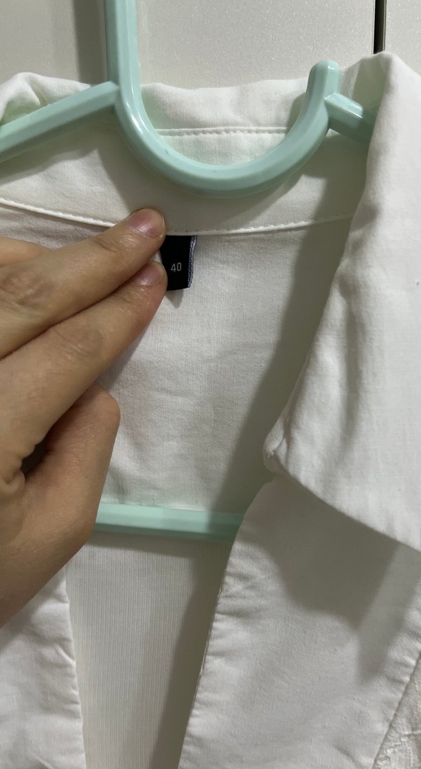 Beyaz Nakışlı Keten Midi Elbise - Görsel 4