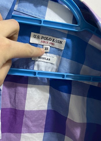 Mor Ekose Desenli Pamuklu Kadın Gömlek - Görsel 3