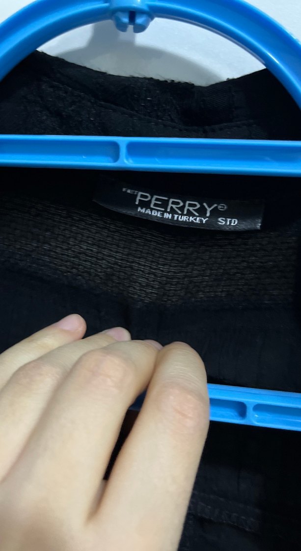 Düğmeli Siyah Keten Kadın Gömlek - Görsel 4