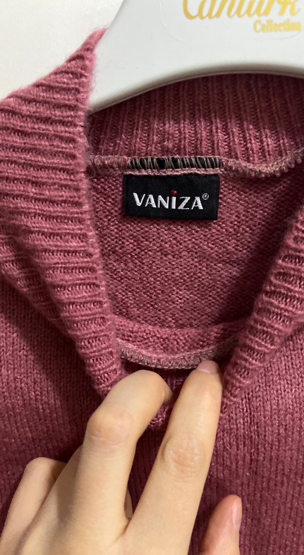 Bordo Kadın Triko Oversize Kazak - Görsel 3