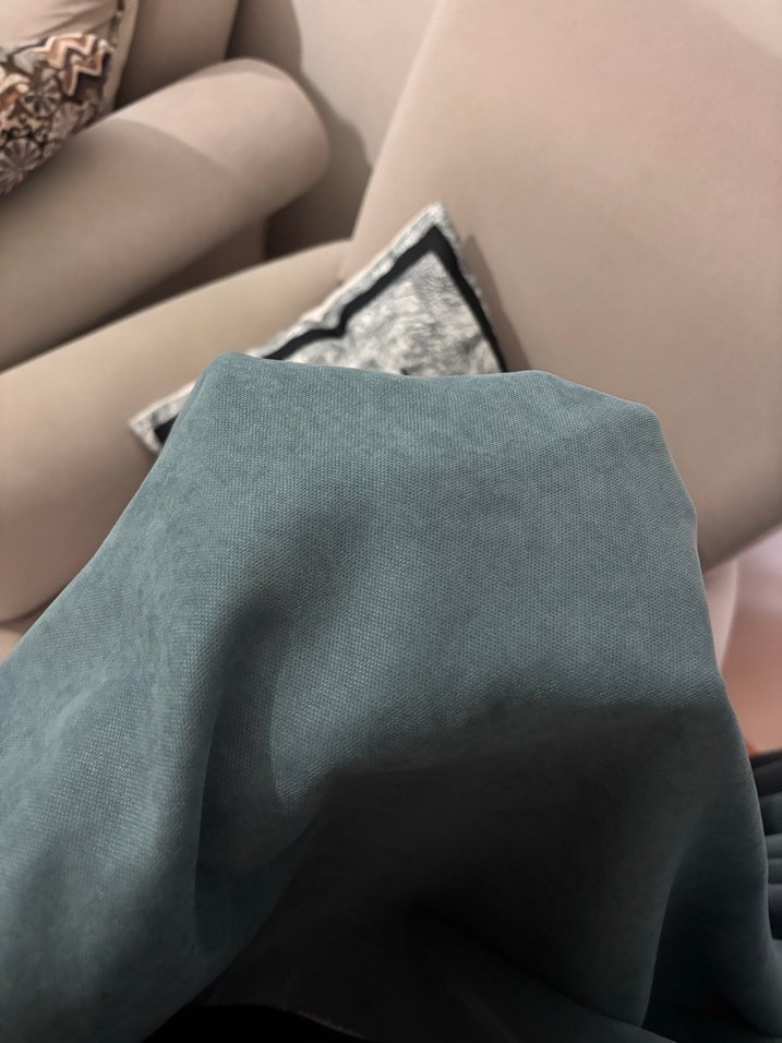 Tek Renk Turkuaz Fon Perde - Görsel 5