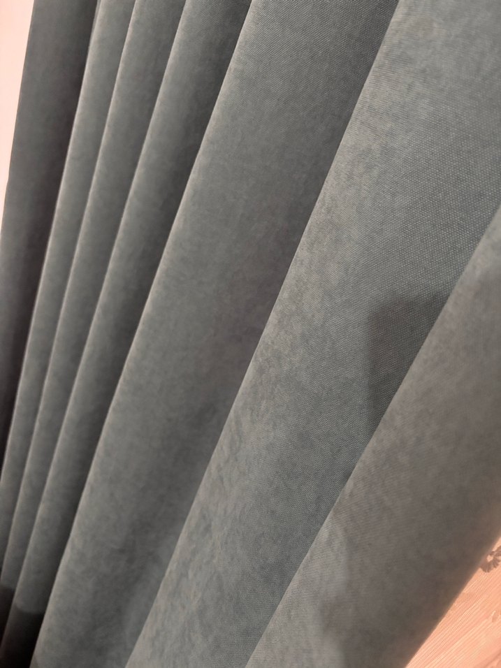 Tek Renk Turkuaz Fon Perde - Görsel 4