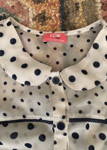 Puantiye Desenli Bohem Kız Yelek - Görsel 2