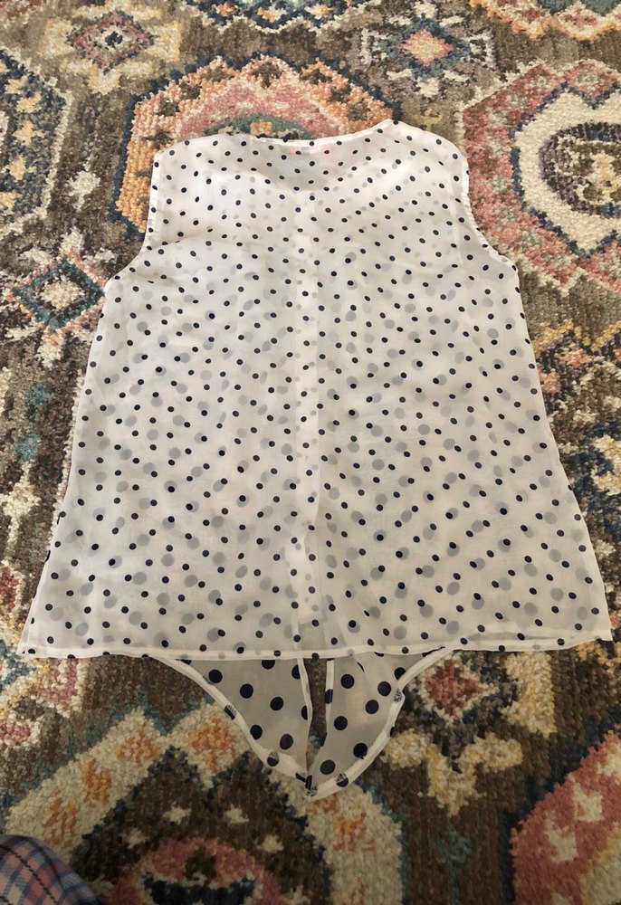 Puantiye Desenli Bohem Kız Yelek - Görsel 4