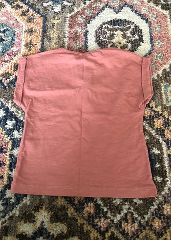 Kız Çocuk Kısa Kollu Düğmeli Tişört - Görsel 3