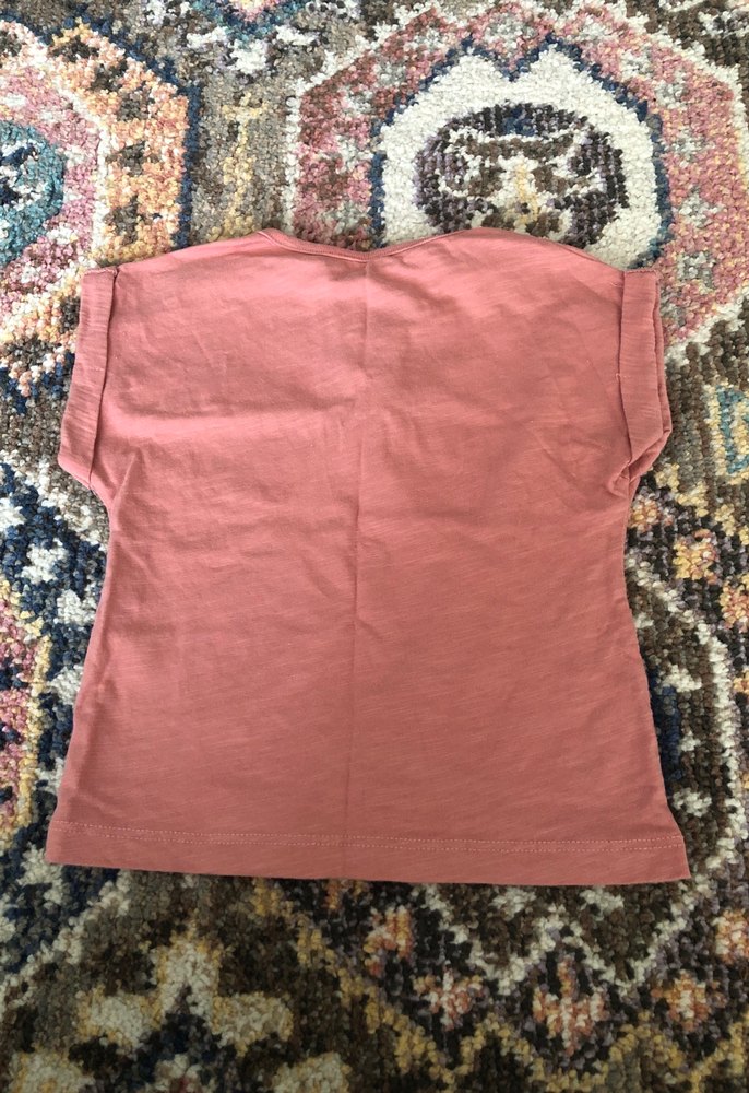 Kız Çocuk Kısa Kollu Düğmeli Tişört - Görsel 3