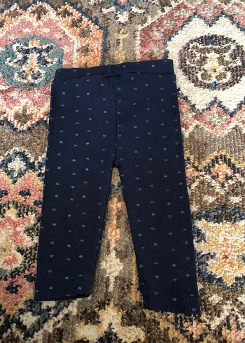 Kız Çocuk Lacivert Triko Tayt - Görsel 3