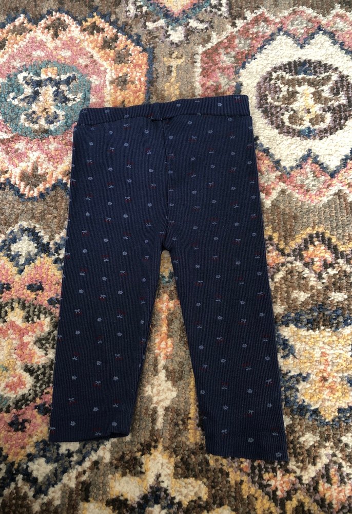 Kız Çocuk Lacivert Triko Tayt - Görsel 3