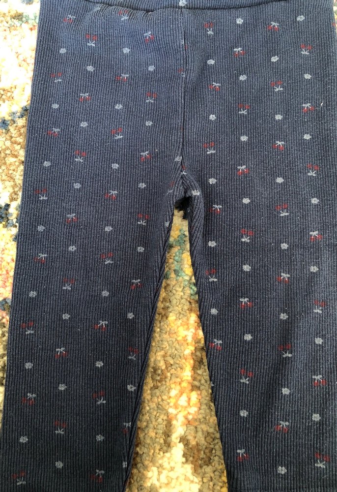 Kız Çocuk Lacivert Triko Tayt - Görsel 2