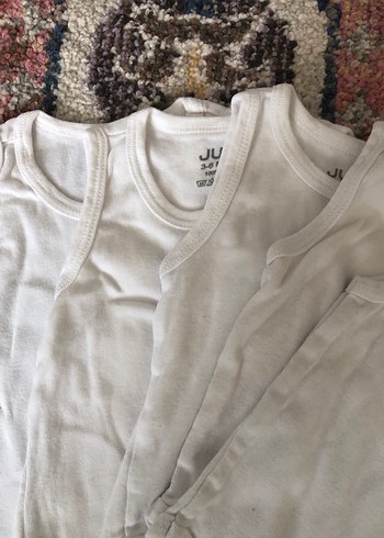 Bebek Erkek Kolsuz Beyaz Pamuklu Body - Görsel 3