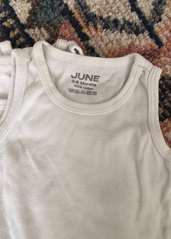 Bebek Erkek Kolsuz Beyaz Pamuklu Body - Görsel 2