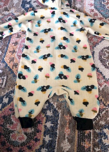 Kapüşonlu Renkli Bebek Tulumu - Görsel 4