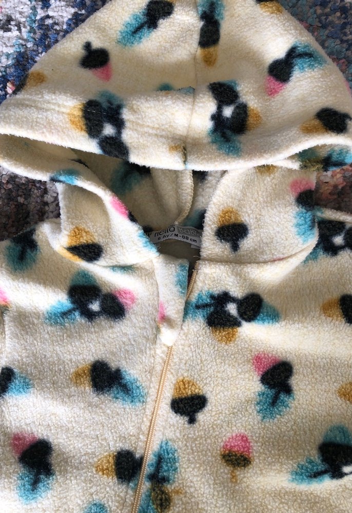 Kapüşonlu Renkli Bebek Tulumu - Görsel 2