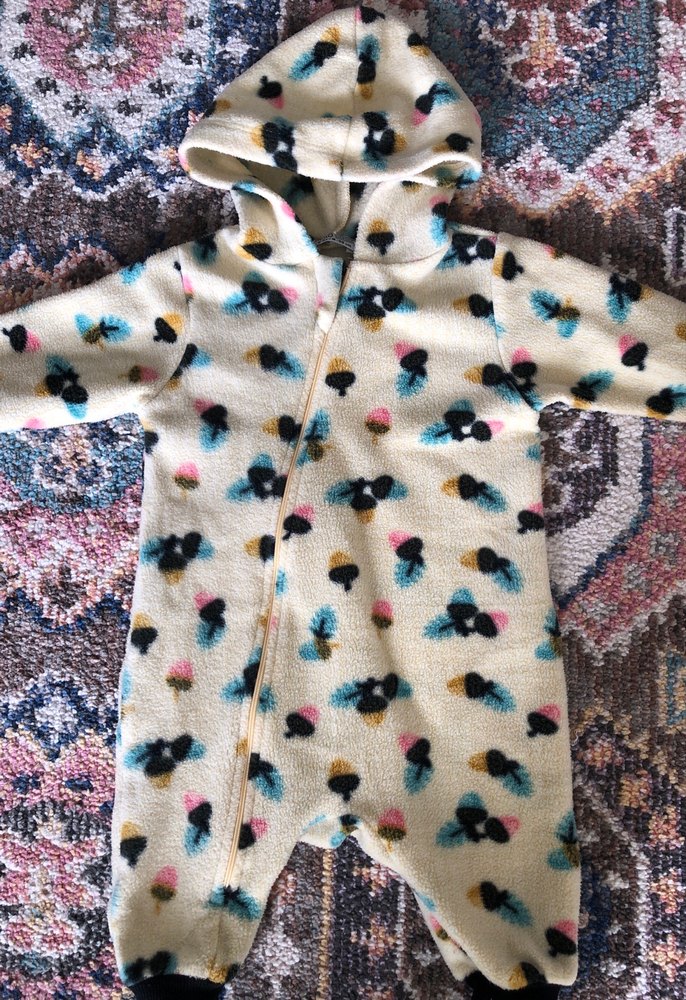 Kapüşonlu Renkli Bebek Tulumu - Görsel 3