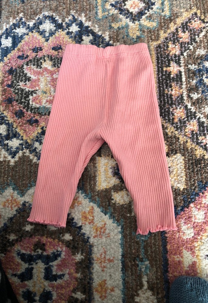 Kız Çocuk Pembe Pileli Tayt - Görsel 3