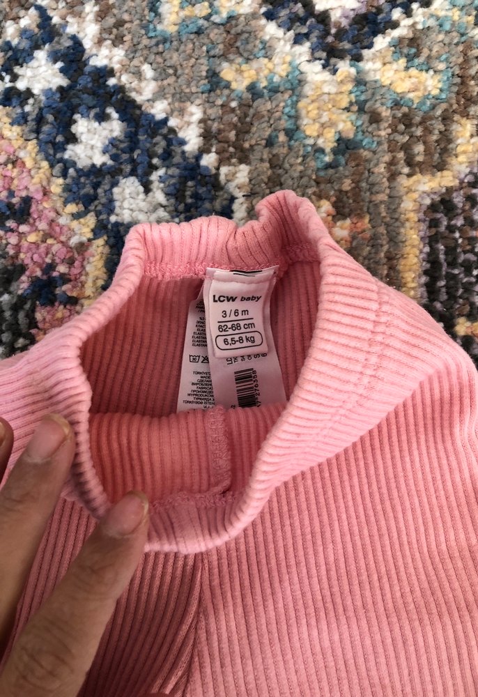 Kız Çocuk Pembe Pileli Tayt - Görsel 2