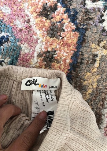 Nakışlı Bohem Tarzı Örgü Kız Taytı - Görsel 2