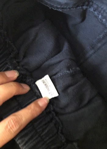 7 Yaş Beden Siyah Kemerli Mini Kot Etek