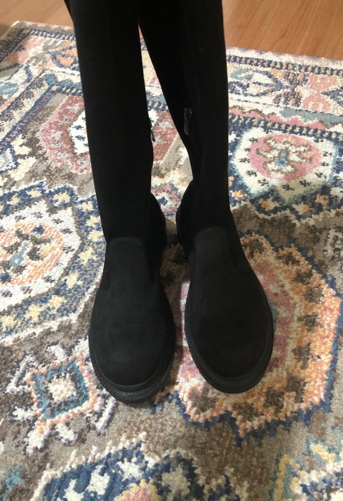 Kadın Siyah Dizüstü çorap Çizme - Görsel 5