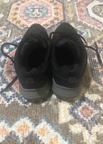 Siyah Yılan Desenli Bağcıklı erkek Spor Ayakkabı - Görsel 4