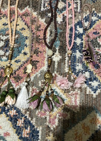 Bohem Tarzda Pastel Renkli Tesbihler - Görsel 3