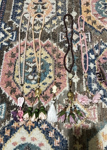 Bohem Tarzda Pastel Renkli Tesbihler