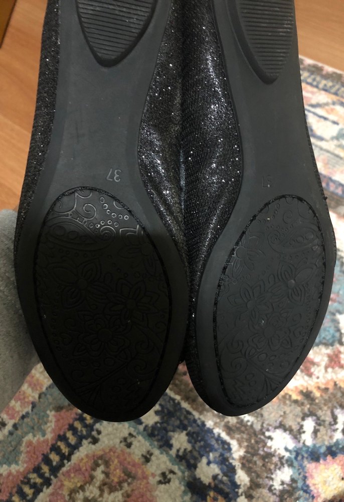 Kızlar için Siyah Tokalı Bale Düz Ayakkabı - Görsel 4