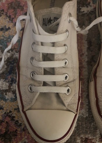 Beyaz Bağcıklı Günlük Spor Ayakkabı - Görsel 3