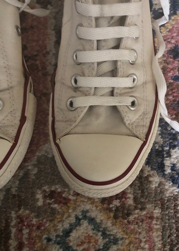 Beyaz Bağcıklı Günlük Spor Ayakkabı - Görsel 2