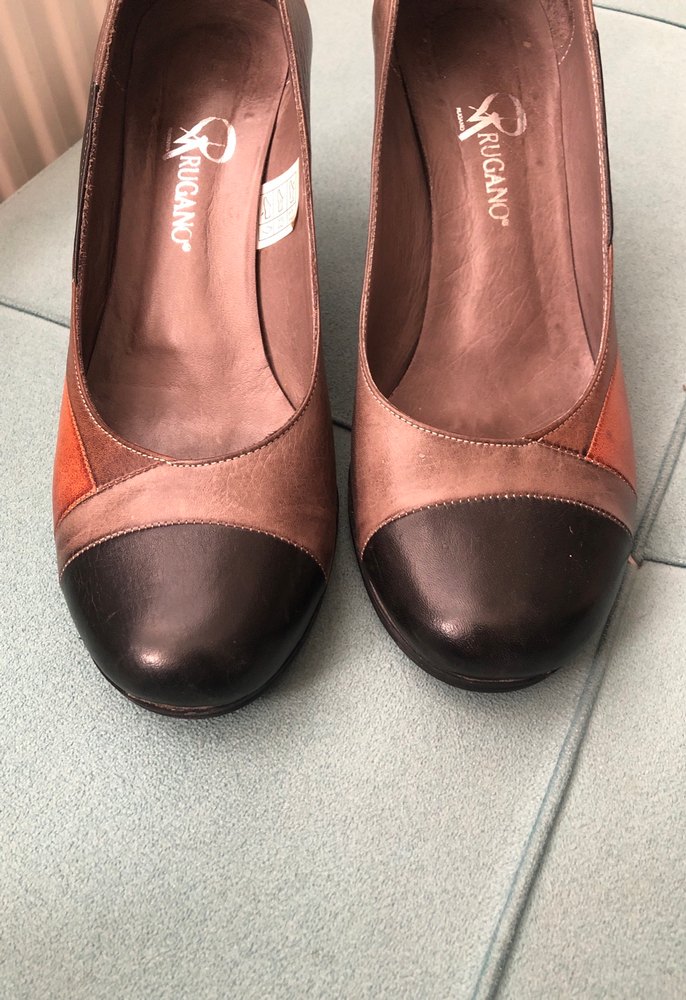 Kahverengi Deri Kemerli Dolgu Topuklu Kadın Ayakkabı - Görsel 5